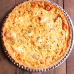 Quiche de Salmão Grelhado e Cream Cheese grande